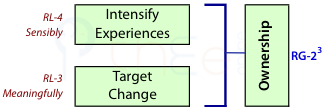 Ownership is a combination of potentiating change and intensifying experiences (third dyad).