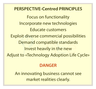 Perspective-centred principles in a business and the main danger.